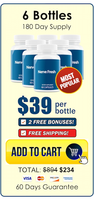 6 Bottle- Nerve Fresh-Newest Formula To Promote Nerve Comfort